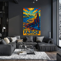 Faroe Islands Mosaic Poster