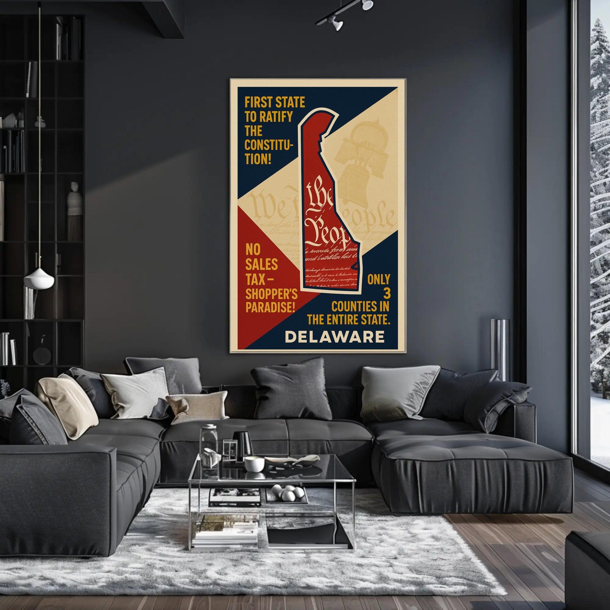 Delaware Constitution Ratification Poster PosterGoat