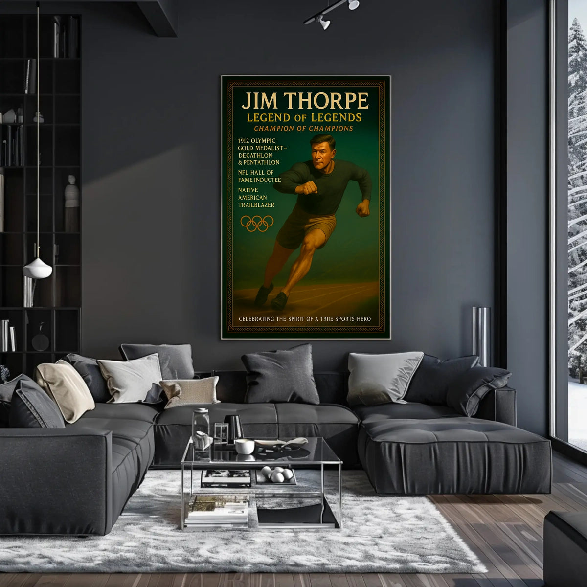 Jim Thorpe Legendary Sports Hero Poster