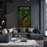 Jim Thorpe Legendary Sports Hero Poster