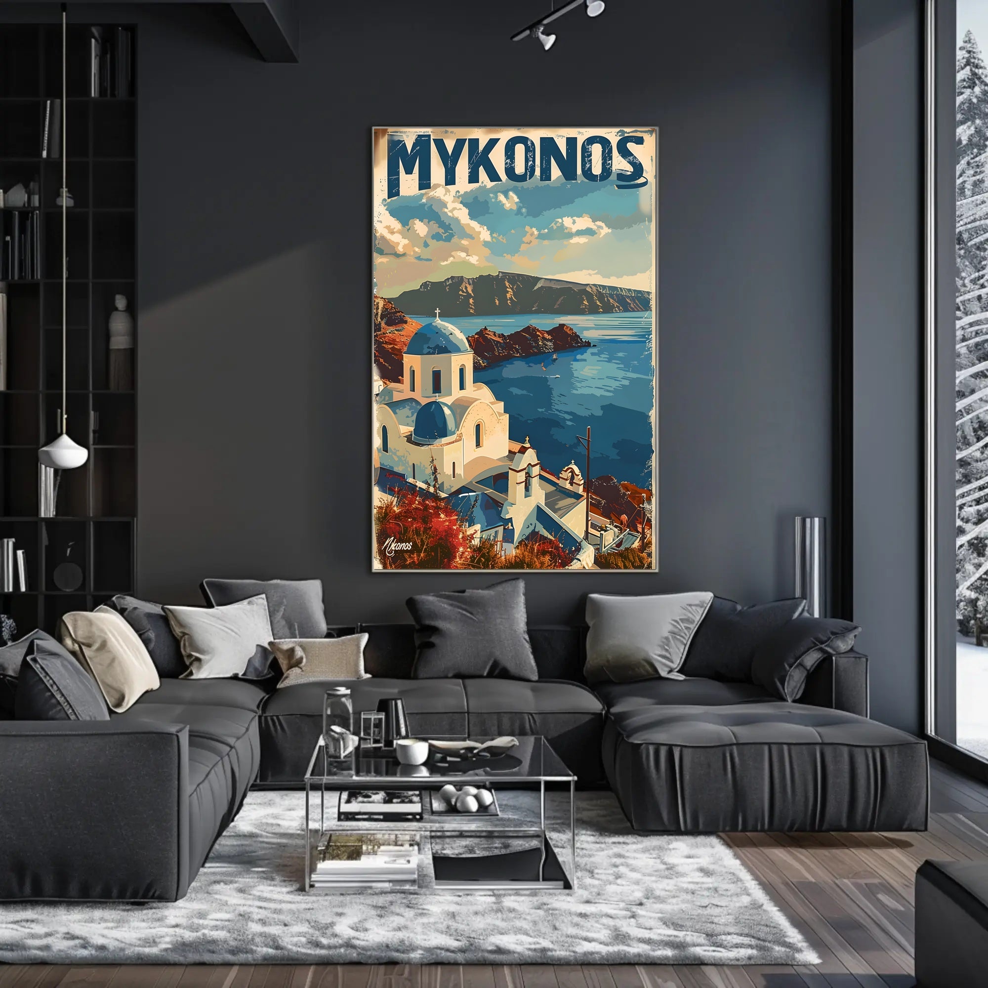 Scenic Mykonos Poster