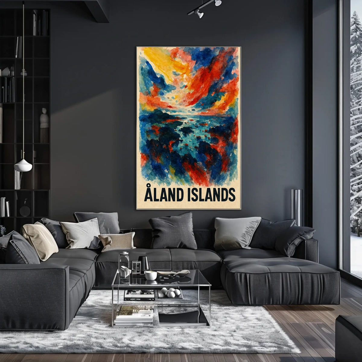 Åland Islands A Vibrant Landscape Poster
