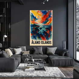 Åland Islands A Vibrant Landscape Poster
