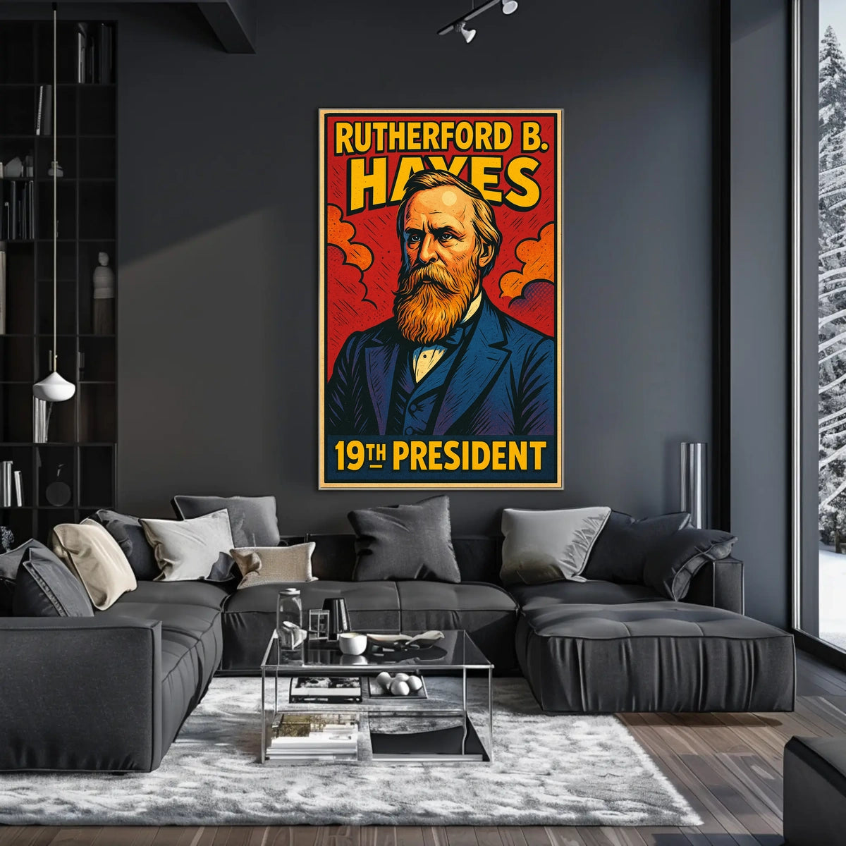 Rutherford B Hayes 19th President Poster Wall Art Decor