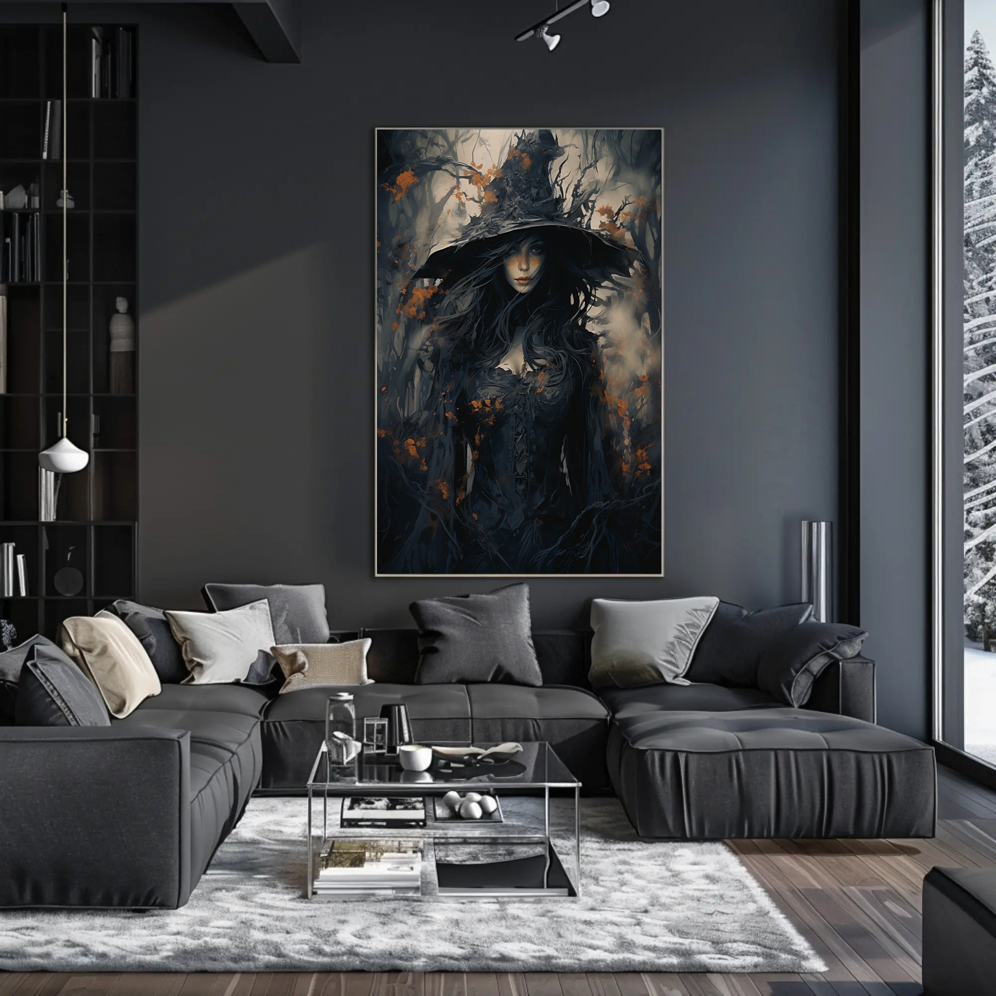 Enigmatic Forest Witch Poster