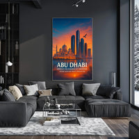 Abu Dhabi Elegance Heritage Meets Innovation Cityscape Poster