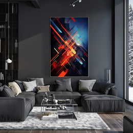 Dynamic Abstract Composition Abstract Poster PosterGoat