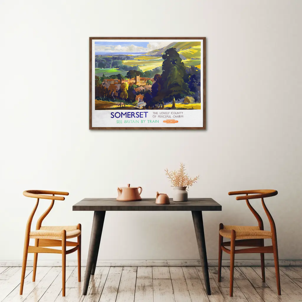 Somerset - The Lovely County of Peaceful Charm Poster