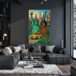 Vibrant New York City Poster For Urban Art Lovers Decor