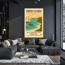 Virgin Islands Caribbean Paradise Poster
