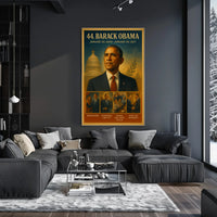 Obama Portrait Political Art Print: Presidential Poster
