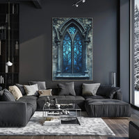 Gothic Window Elegance Poster