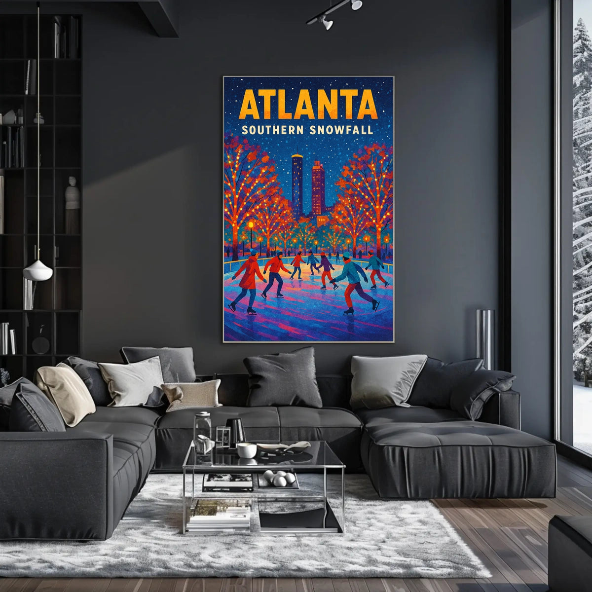 Atlanta Southern Snowfall Poster
