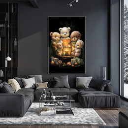 Cozy Teddy Bears Storytime Candlelit Poster