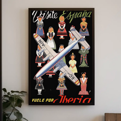 Visit Spain with Iberia Poster