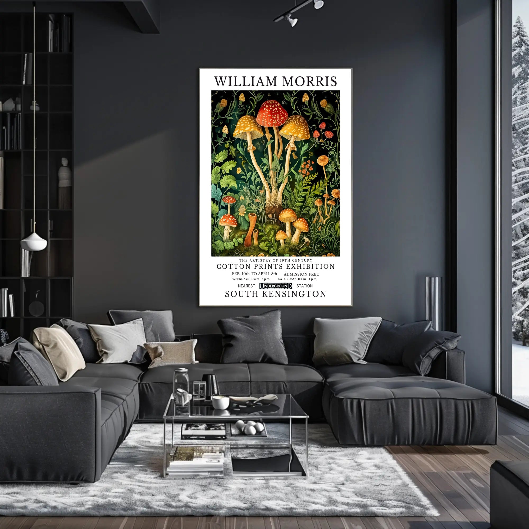 William Morris 19th Century Cotton Prints Poster