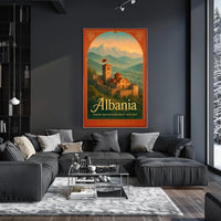 Albania Where Mountains Meet History Poster