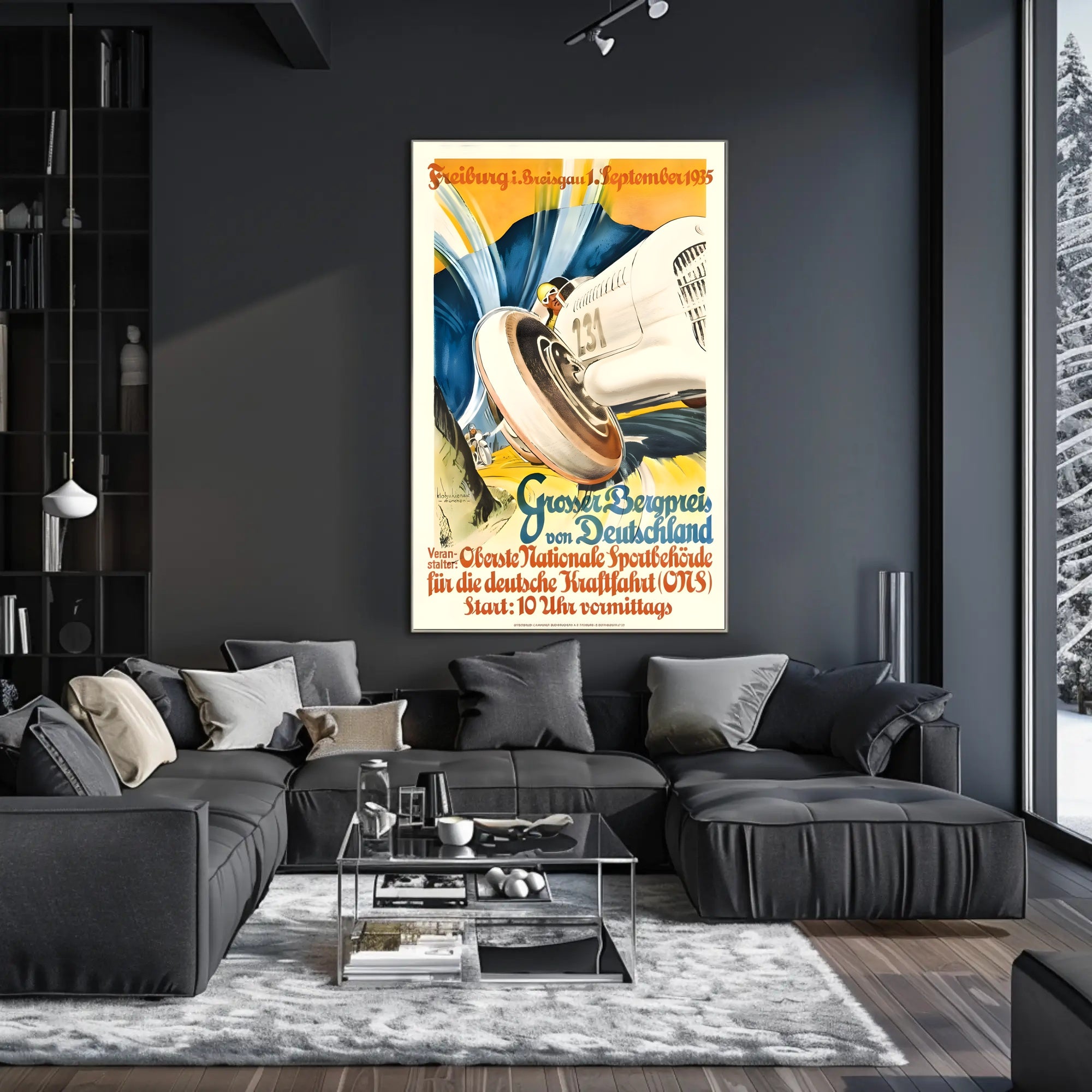 Großer Bergpreis von Deutschland 1935 Poster