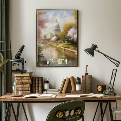 Washington DC United States Vintage Poster