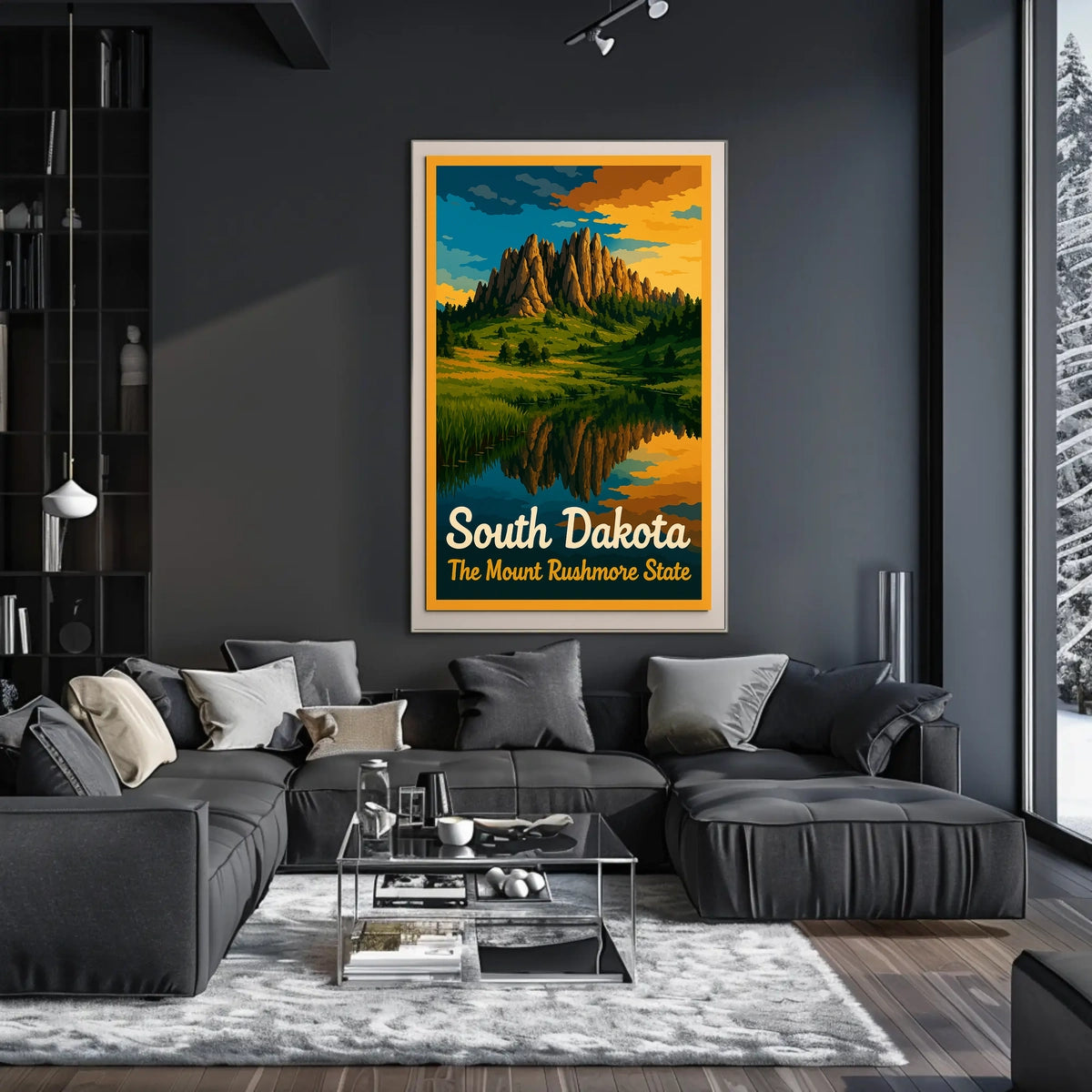 South Dakota The Mount Rushmore State Poster