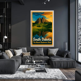 South Dakota The Mount Rushmore State Poster