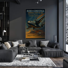Budd RB Conestoga WWII Aviation Poster