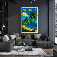 St. Lucia Paradise Poster