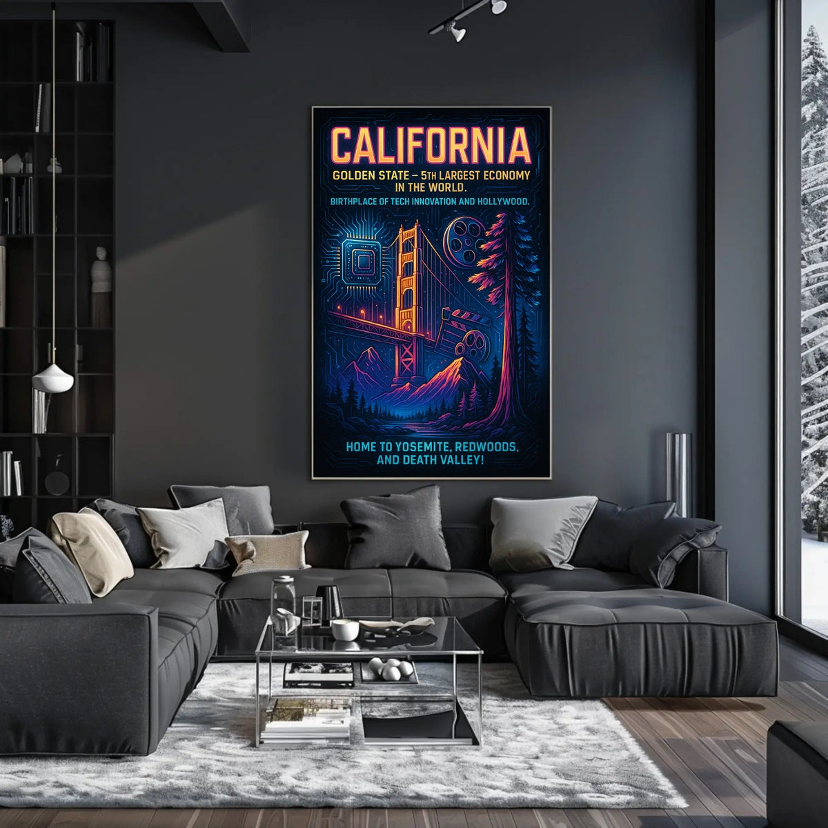 California The Golden State Poster