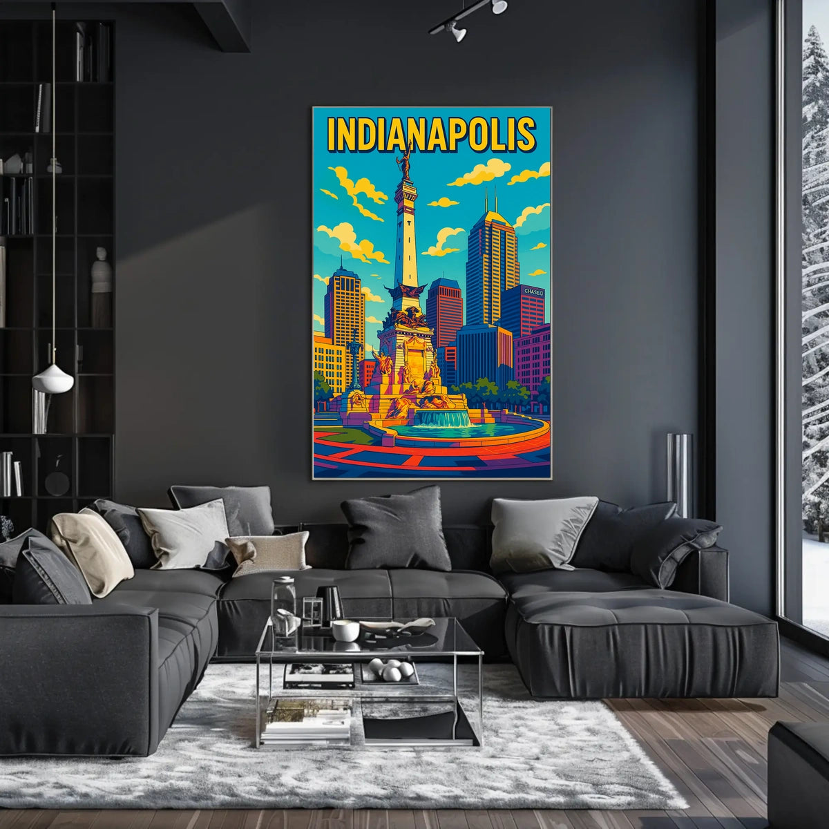 Indianapolis Skyline Poster