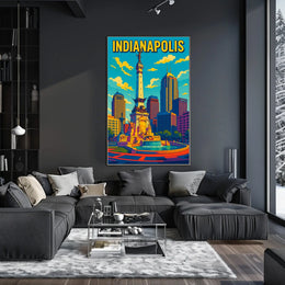 Indianapolis Skyline Poster