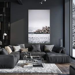 Serene Winter Timber Scene National Park Poster