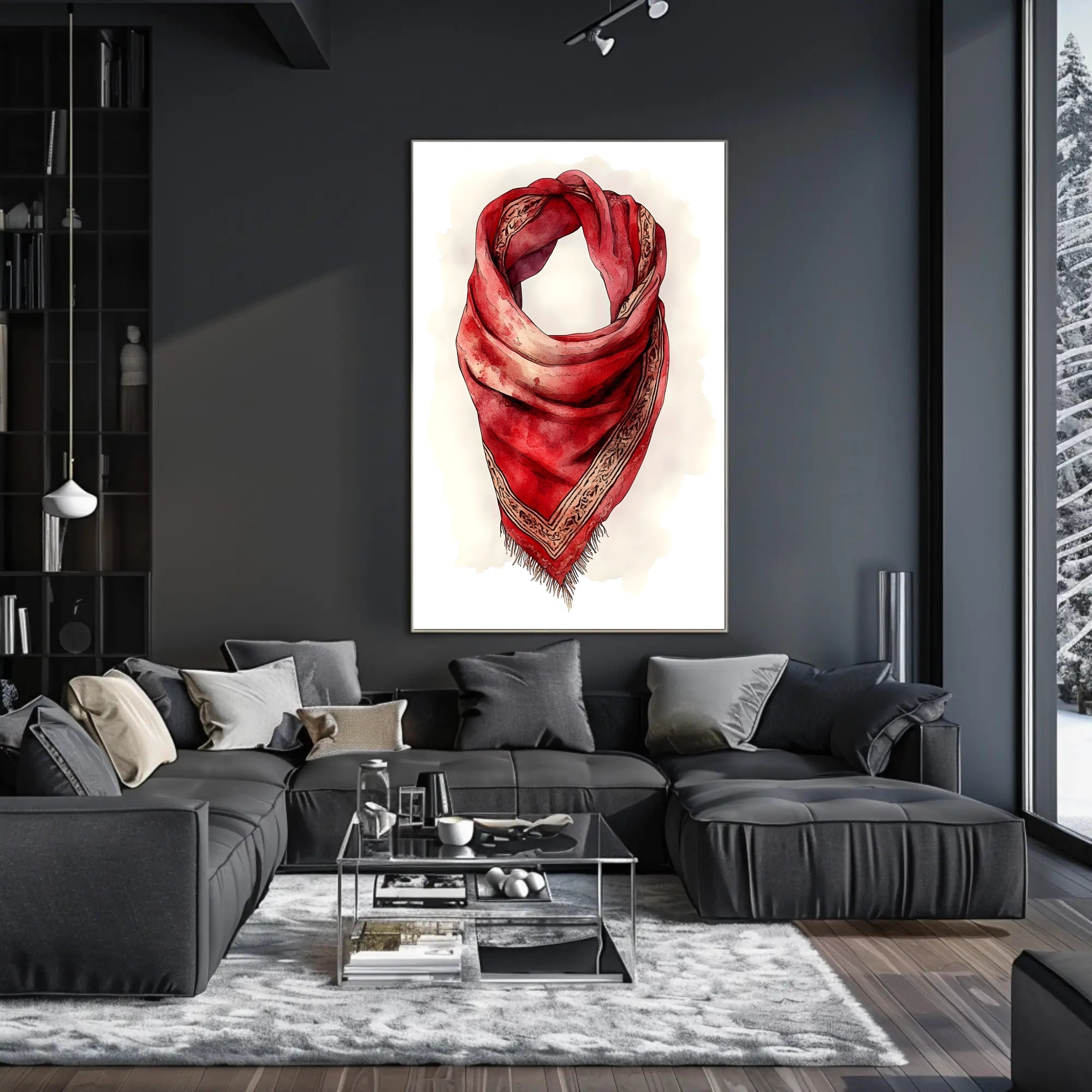The Art of the Scarf Decorative Wall Art Print