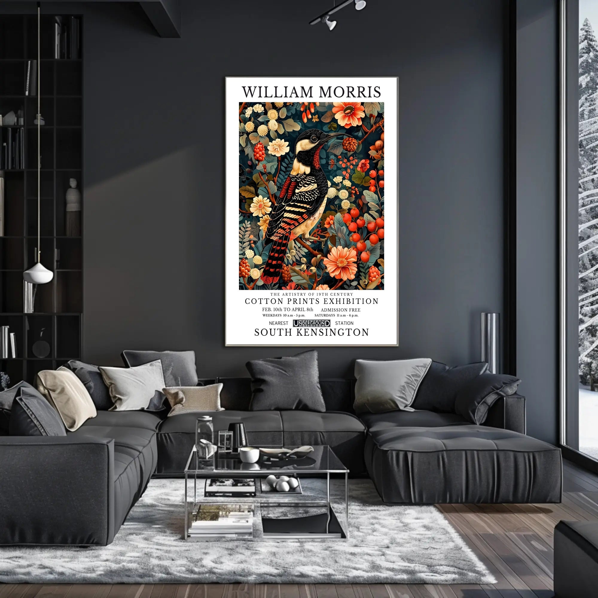 The Artistry of 19th Century Cotton Prints Cultural Poster