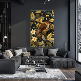 Richly Illustrated Vintage Bird Nature Art Animal Poster