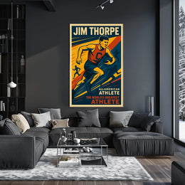 Jim Thorpe Legendary Athlete Poster
