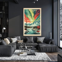 Yellowknife Aurora Travel Poster