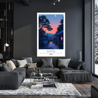 Kyoto Evening Scene Travel Poster