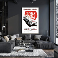 Mille Miglia 1955 Racing Poster