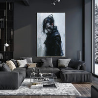 Mysterious Warrior in Dark Fantasy Poster Art PosterGoat