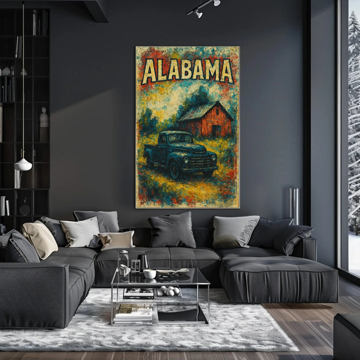 Vintage Alabama Scene Poster