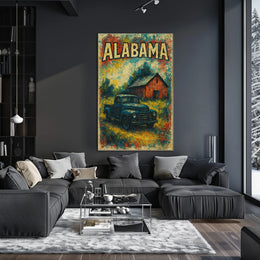 Vintage Alabama Scene Poster