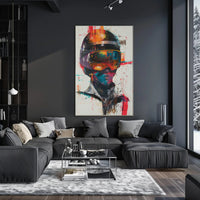 Futuristic Racer Art Print Poster for Home Decor and Wall Decoration PosterGoat