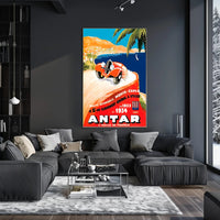 Monte Carlo Rally Advertisement Poster