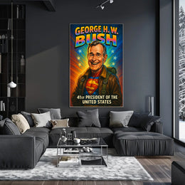 George H. W. Bush 41st President Poster