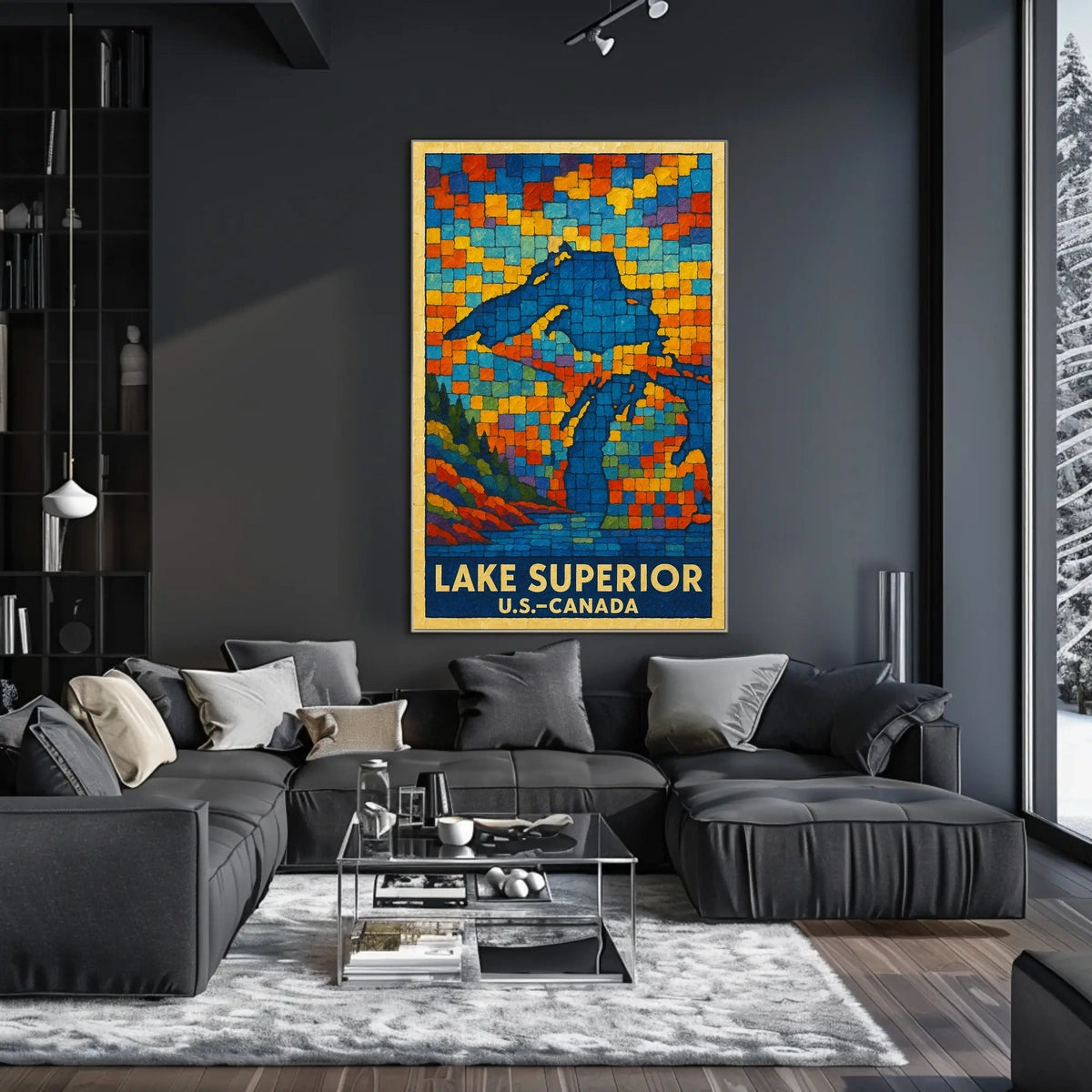 Lake Superior Mosaic Poster