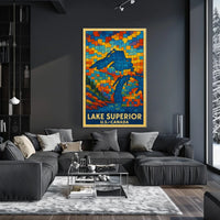 Lake Superior Mosaic Poster