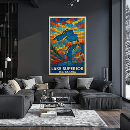 Lake Superior Mosaic Poster