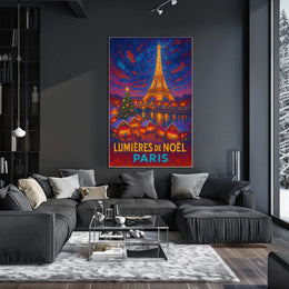 Lumières De Noël In Paris Poster