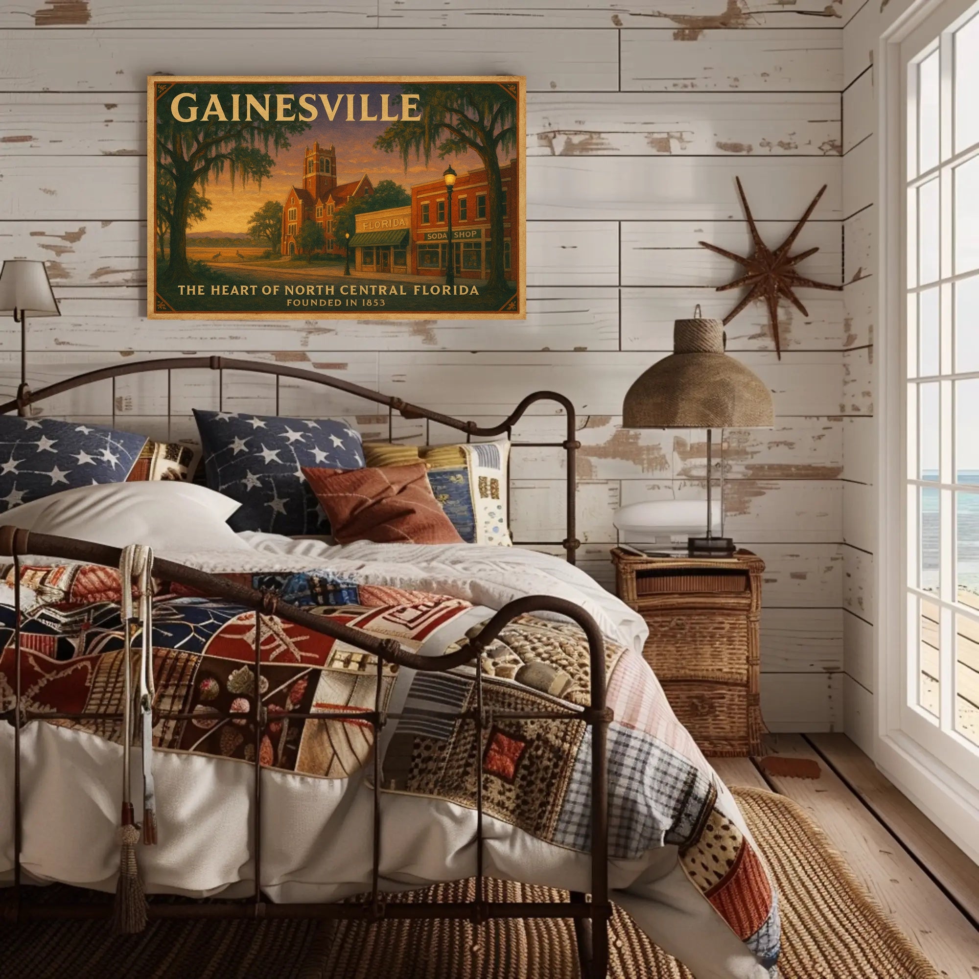 Gainesville Heritage Wall Art Print Decor