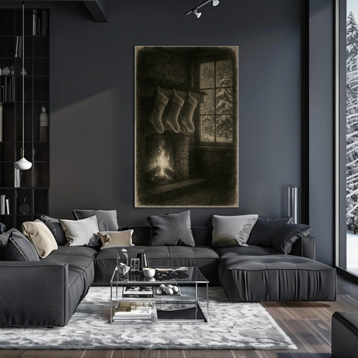 Cozy Winter Hearth Poster